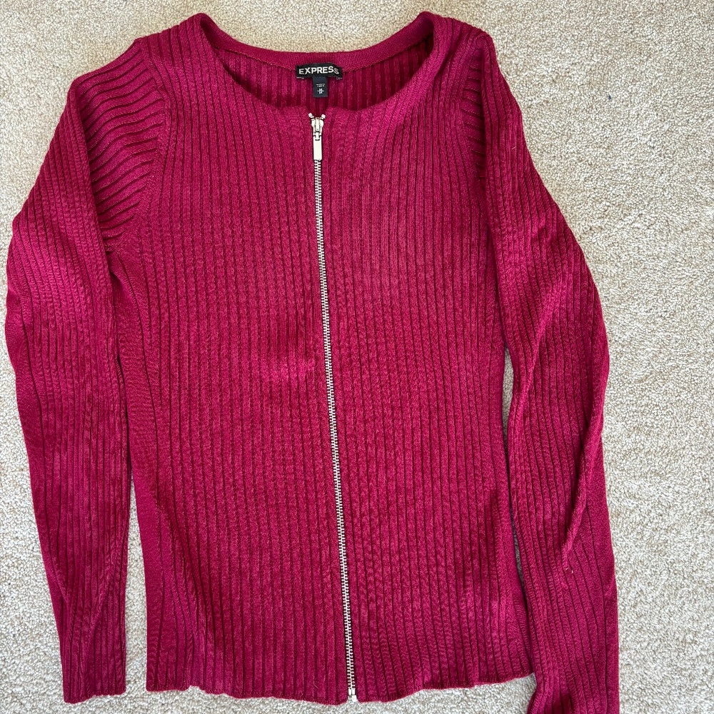 Express zipper sweater